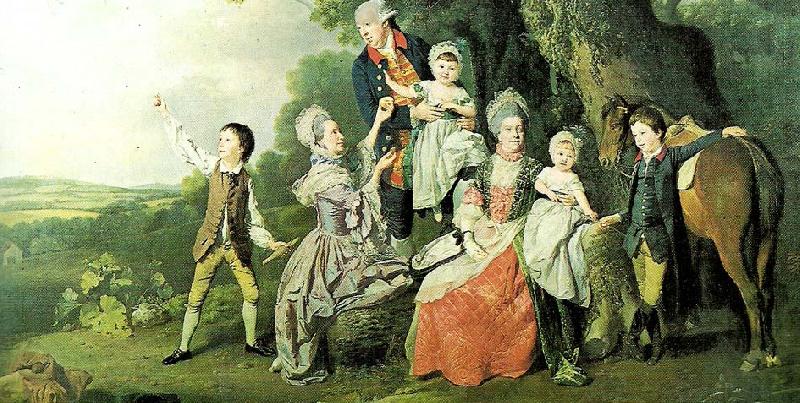 ZOFFANY  Johann the bradshaw family, c. Norge oil painting art